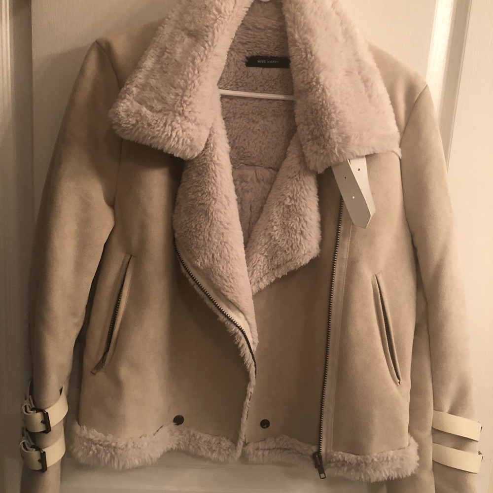 Cozy Cream Suede Jacket